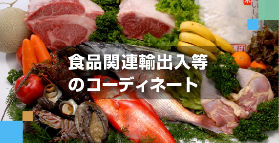 食品関連輸出入等のコーディネイト